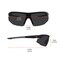 Ergodyne SKOLL, Safety Glasses, Anti-Scratch & Fog-Off+, Smoke Lens, Matte Black Frame, Half-Frame SKOLL-AFAS - alternate 5